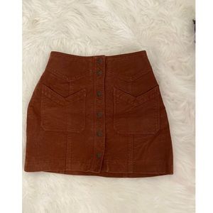 Free People Brown Skirt